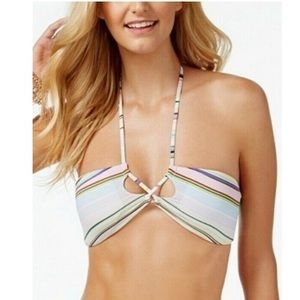 Bar III Reversible bandeau Bikini Top